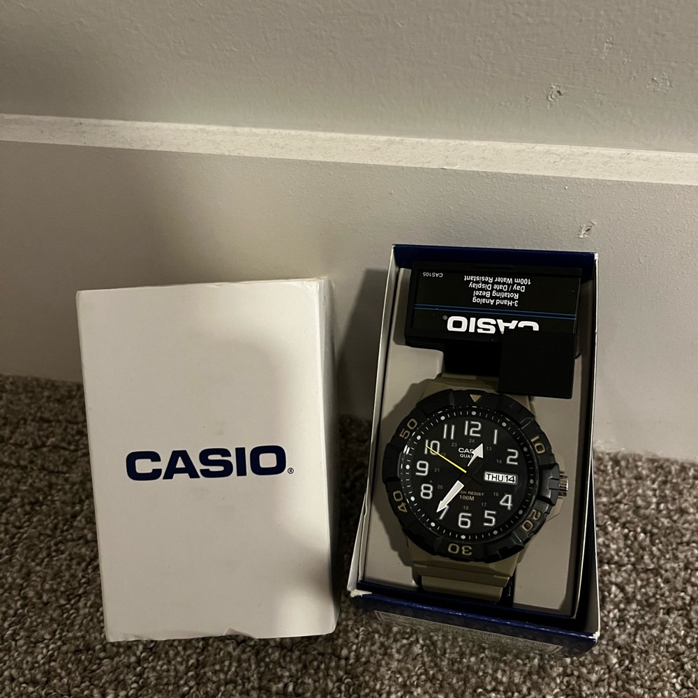 Casio Black Analog Watch